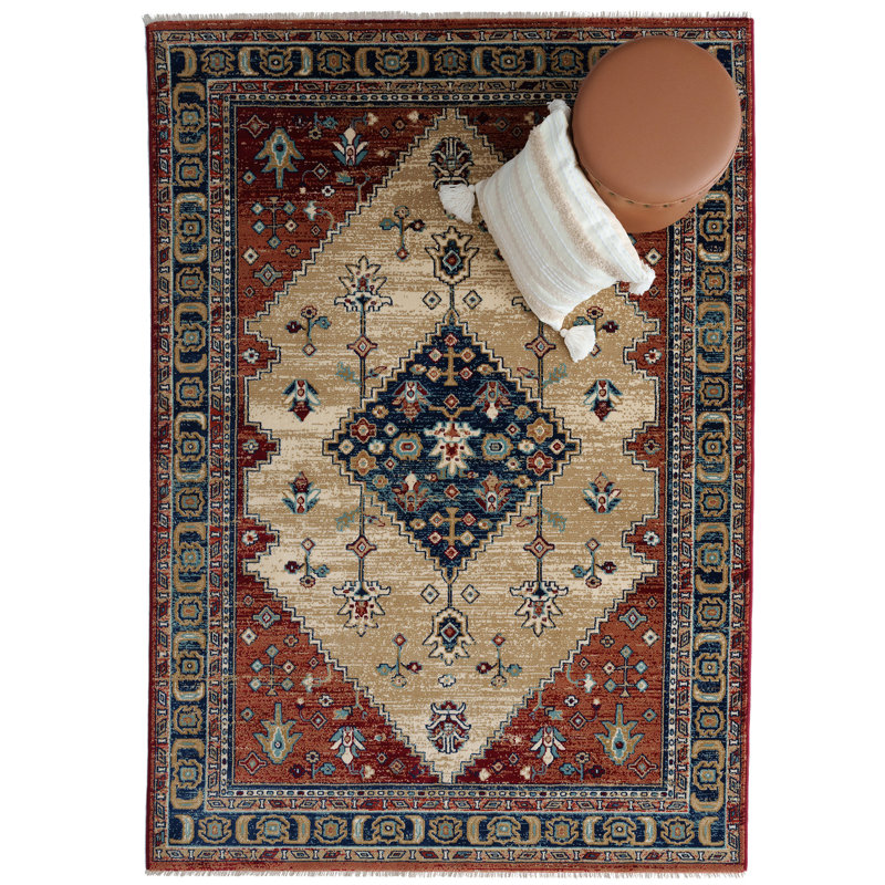 Oriental Indoor Rug, Rectangle 5'3" x 7'4"