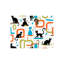 Tapis pour salle de bain Cat & Shape, 16 x 24