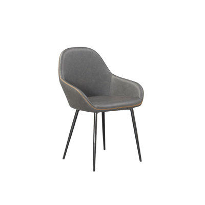 Upholstered Arm Chair in Gray