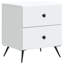 43cm W Engineered Wood Bedside Table