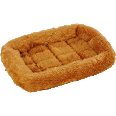 Lit pour animal 18 po avec traversin confortable | Idéal pour les petites races et convient à une cage de 18 pouces | Entretien facile: laver et sécher à la machine