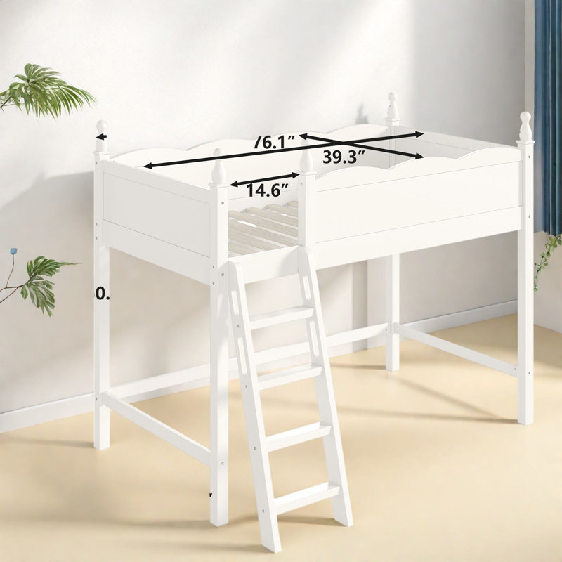 Lits peu encombrants avec rangement, lit mezzanine simple en bois, chambre à coucher moderne