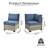 Outdoor Patio Sofa Wicker Modular Sectional Set With Cushions-1742593637