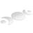 Peel and Stick Mirror Tiles, Moon Phase Design 5 Piece Set