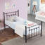 Double Metal Bed Frame with Headboard-1690835539-1690835540