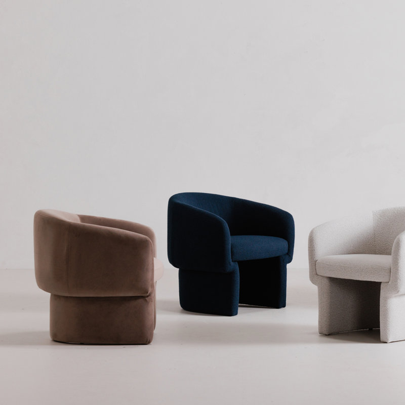 Jessie Accent Chair, Navy Performance