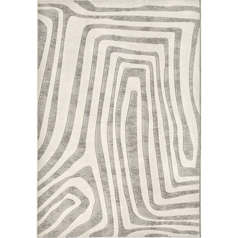 Clarah Abstract Flat Weave Area Rug, Rectangle 120 x 170 cm