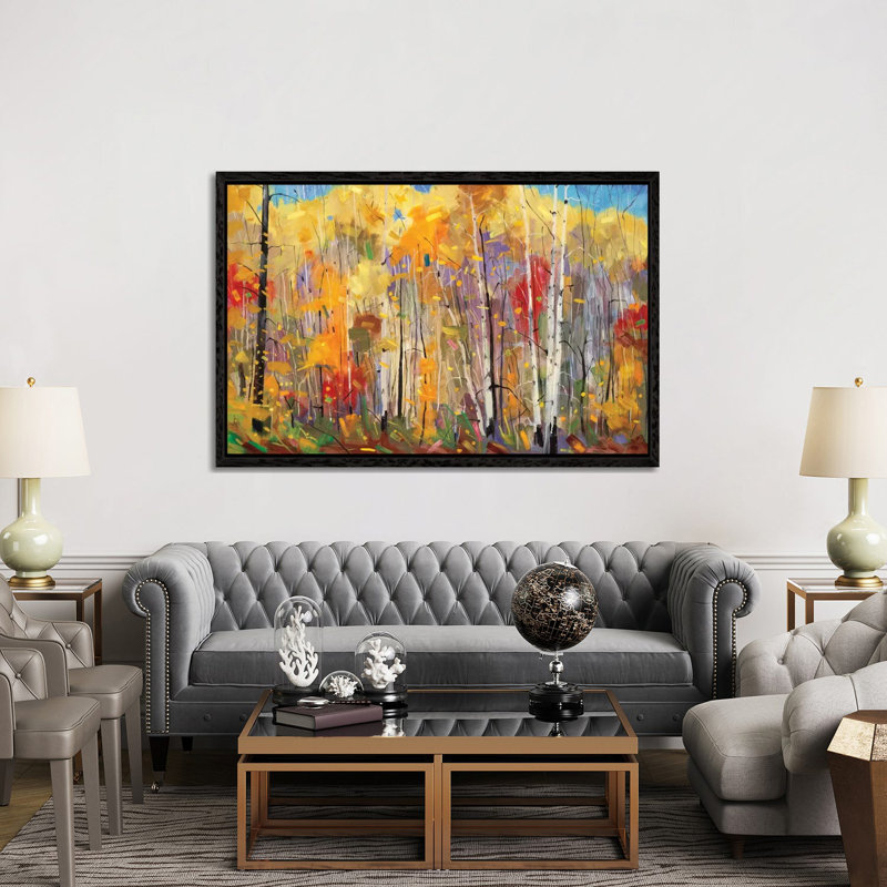 Disco 1 Piece Wrapped Canvas Painting, 152.5 cm H x 101.5 cm W, Black Floater Framed