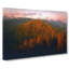 Sunset Over An Autumn Forest In Abstract - Wrapped Canvas Painting-55341619