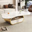Table basse moderne avec plateau en pierre frittée Modern
