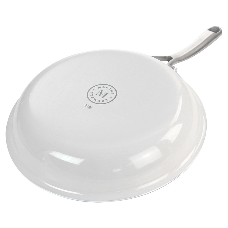 Linen White 10-Piece Nonstick Aluminum Cookware Set