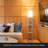 Modern Shelf Floor Lamp With Led Bulb, Shelves And Smart Features