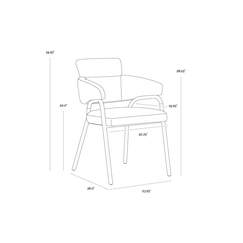 Sharqui Upholstered Arm Chair