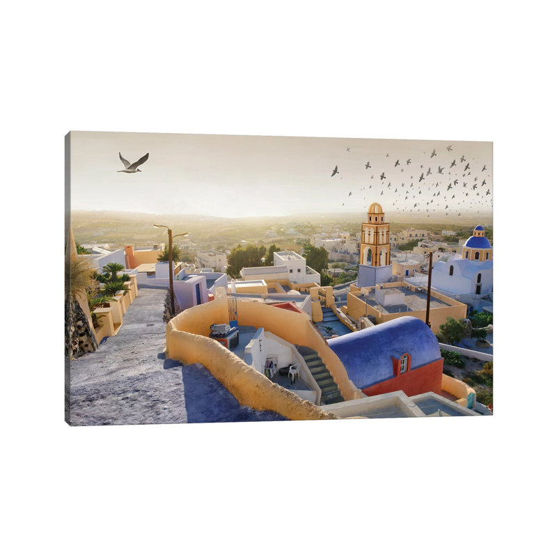 Santorini I by Ben Heine - Wrapped Canvas Print, 66.04 cm H x 45.72 cm W x 3.175 cm D