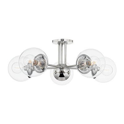 Plafonnier semi-encastré 5 lumières 30 po Meadow