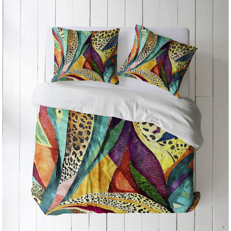 Modern & Contemporary Polyester Duvet Cover, Queen Duvet Cover + 2 Queen Shams