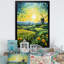 «Green Calm Windmill Meadows - Wind Turbines», art mural-1603516198-1603516197