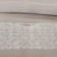 Ensemble de literie en jacquard luxueux en chenille, édredon en polyester, élégance taupe pour la maison
