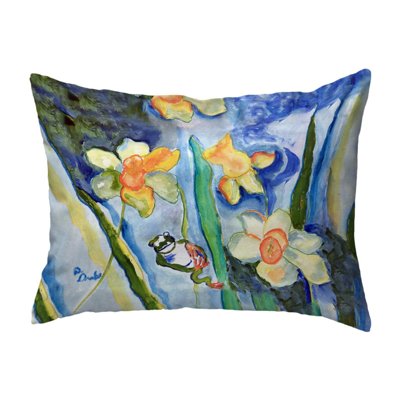  Housse et insert de coussin rectangulaire en polyester pour l'intérieur et l'extérieur, 16 po x 20 po