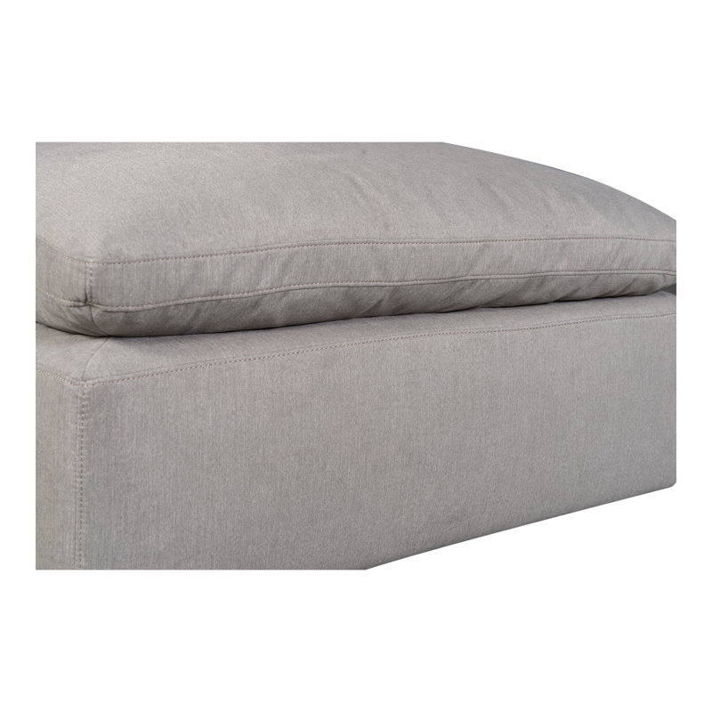 Repose-pieds en tissu Armand Performance, Performance gris clair