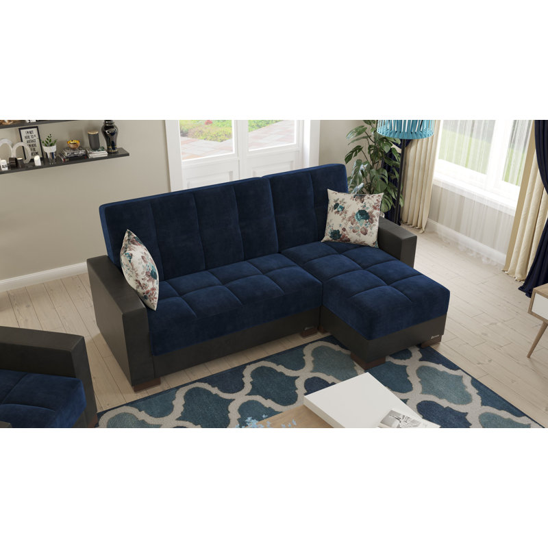Chaise longue convertible avec rangement PrimeNest NimbusFlow