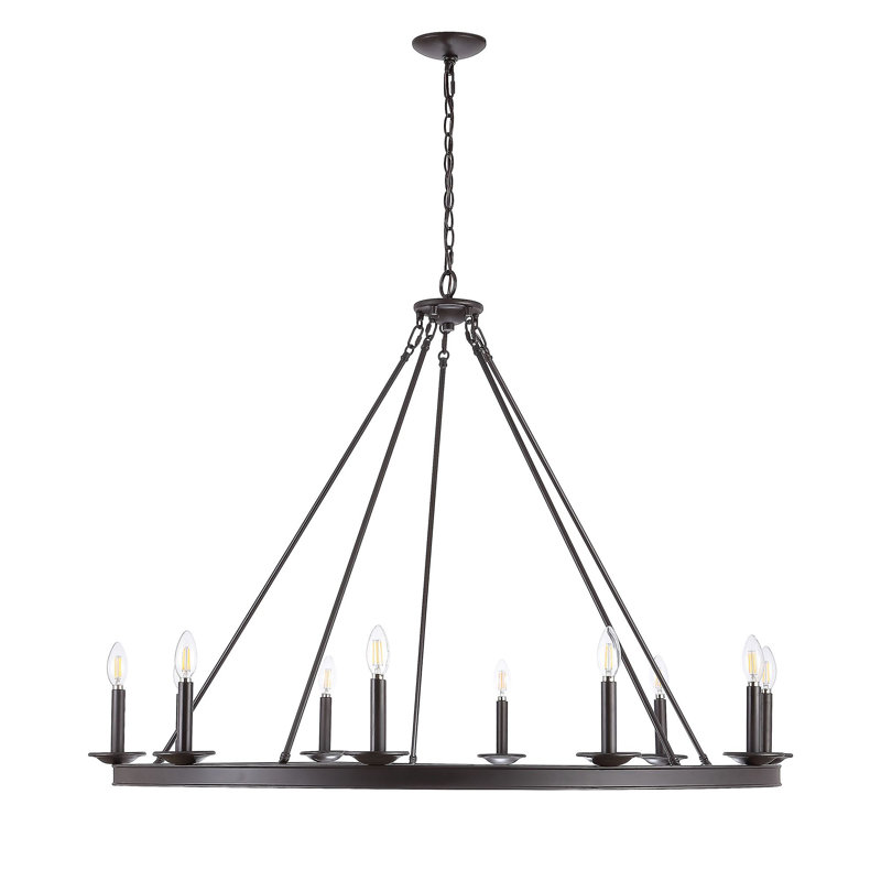 Natividad 10 - Light Chandelier, 8 Lights, Oil Rubbed Bronze