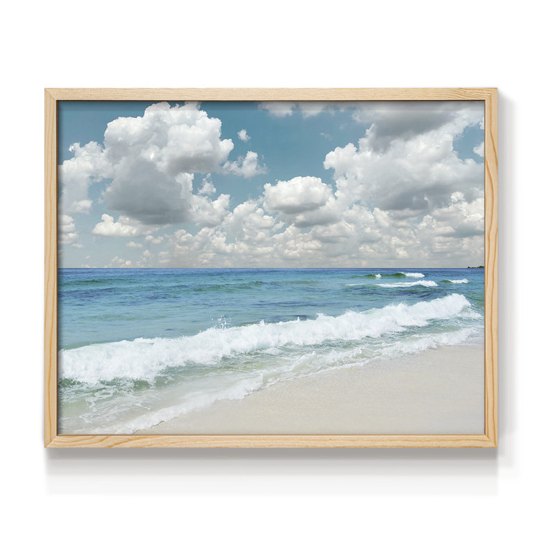 Beach Bliss - Reproduction encadrée - Restickable, Naturel, H 11 po x l 14 po