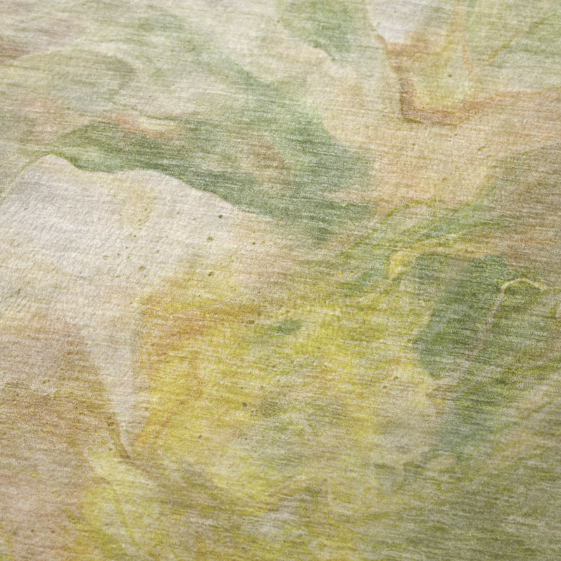 Jeté en sherpa Addison, Vert / motif abstrait 1