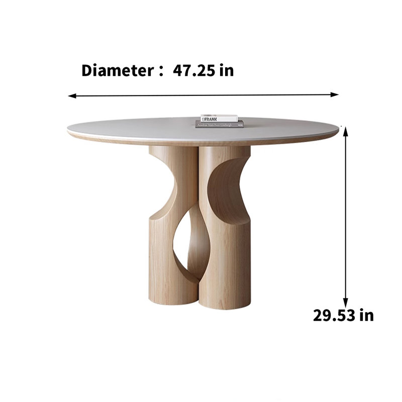 Table de salle à manger Shanette, H 29,53 po x L 47,25 po x l 47,25 po
