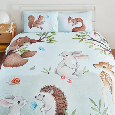 Enchanted Forest 100% Cotton Duvet & Pillowcase Set