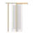 Frosted Glass 1-Lite Sliding Pocket Door White Standard Door with Hardware Kit Set-100041328