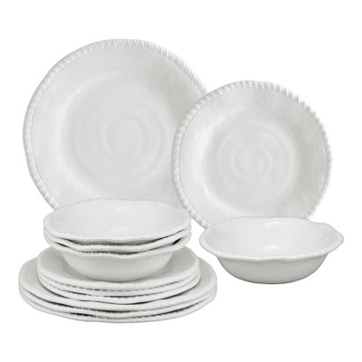 Atalissa 12 Piece Melamine Dinnerware Set, Service for 4