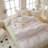 Muti-Floral Pattern Ruffle Laced Cotton Duvet Cover Set-109792751-109792750