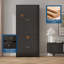 Armoire-penderie de 180 cm de haut pour chambre à coucher - Meuble de rangement avec portes pour vêtements et linge de maison - Organisateur de garde-robe moderne en bois