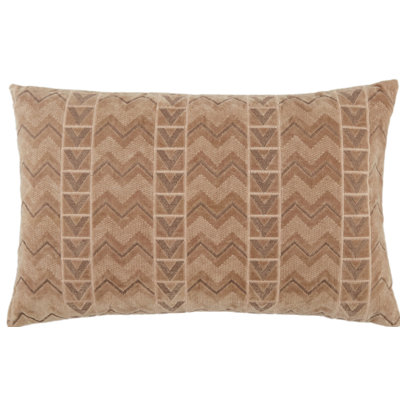 Zora Embroidered Cotton Throw Pillow