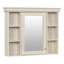 Armoire de salle de bain murale - quincaillerie de rangement dissimulée en métal crème beige
