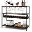 Floor Wine Bottle Rack Brown