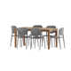 Anautica 59'' Rectangular 6 - Person Outdoor Dining Set