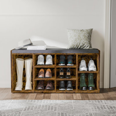 9 Pair Shoe Storage Bench