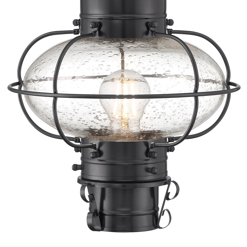 Classic Onion 17.5'' High 1-Light Outdoor Post Light - Gun Metal
