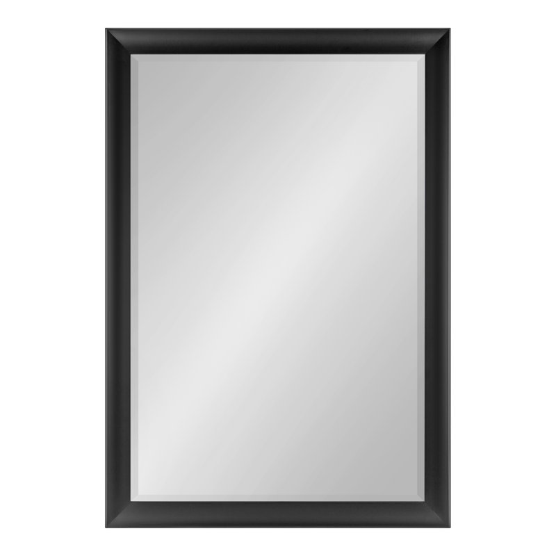 Miroir de salle de bain traditionnel, Noir, noir, noir, noir, 39,75 po x 27,75 po
