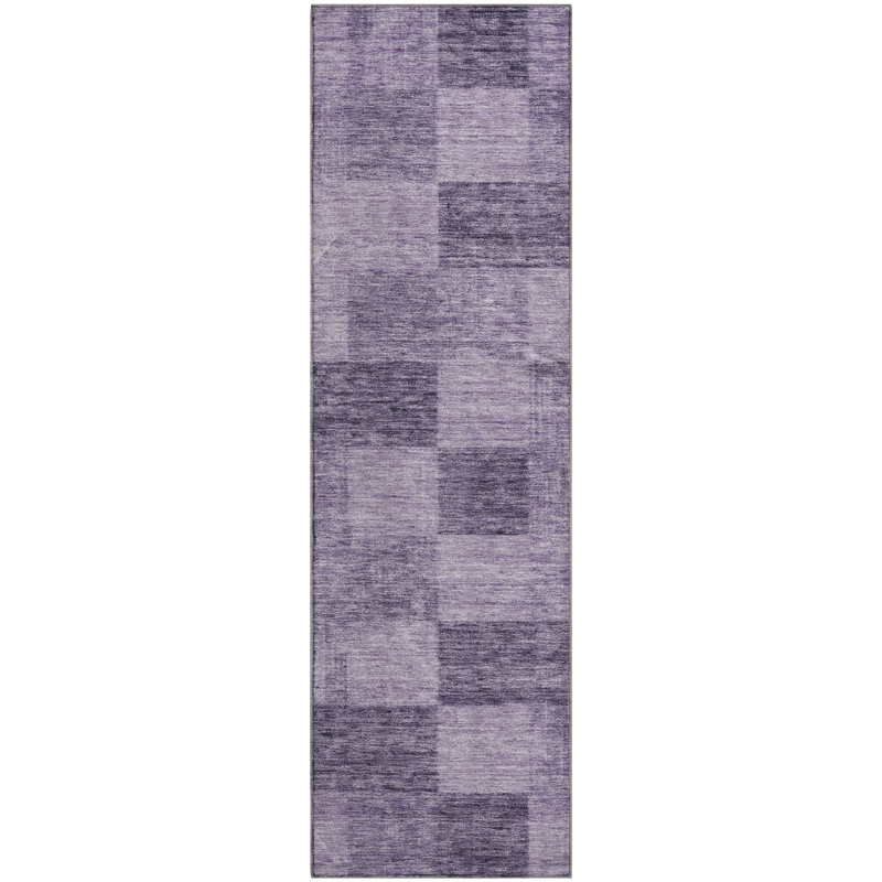 Premium Machine Washable Alves AMF1139 Geometric Rug, Runner 2'3" x 7'6"