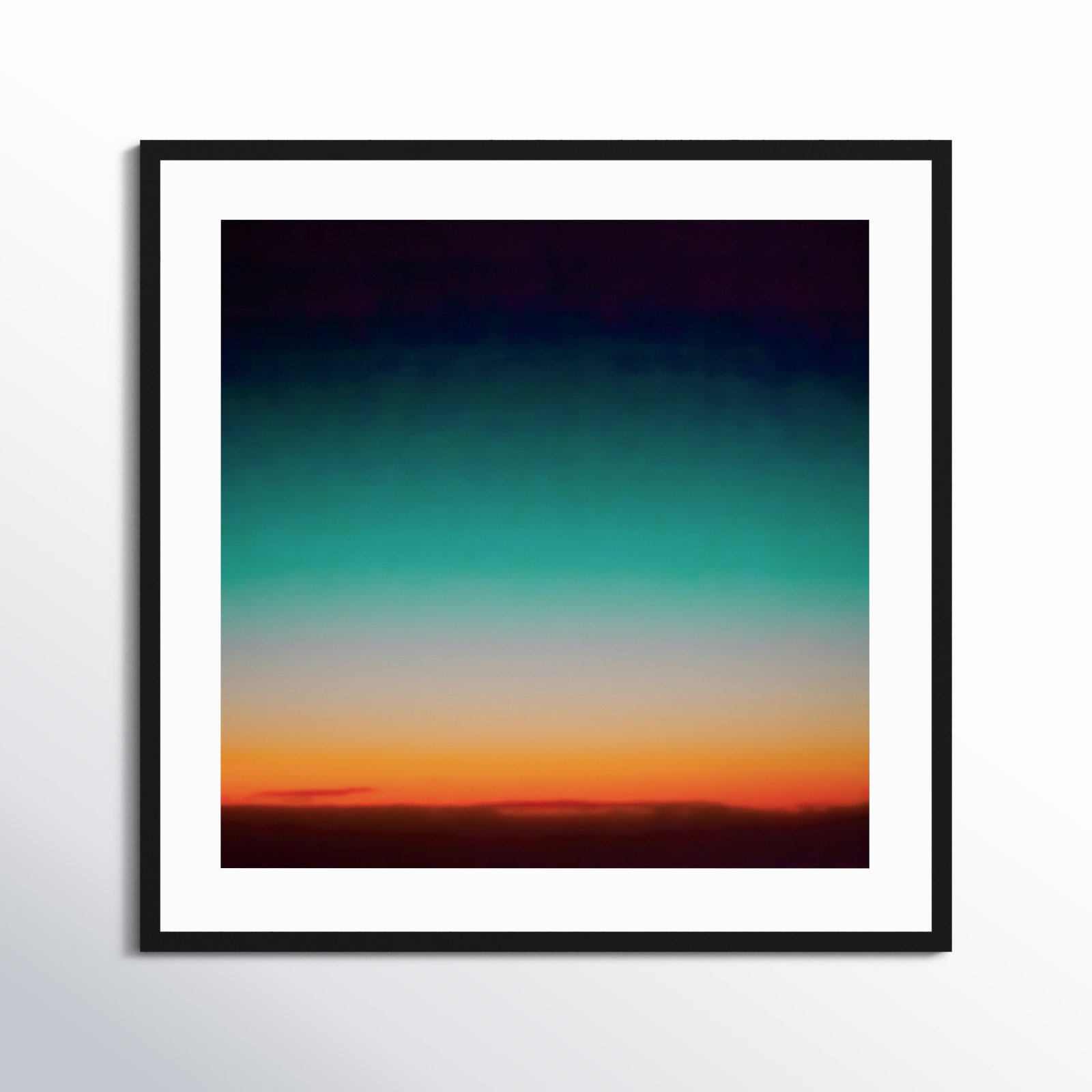 Sunrise Flying by Caroline Mint, Black, 33.25" H x 33.25" W x 0.88" D