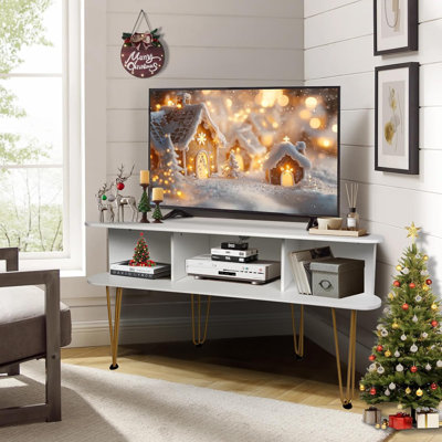 Corner TV Stand for 50 Inch TV