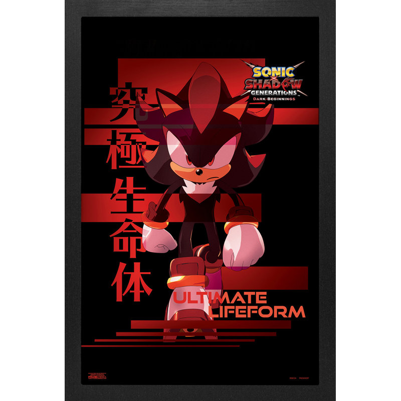 Sonic - Shadow Generations - Ultimate Lifeform 11 x 17, reproduction encadrée gélifiée