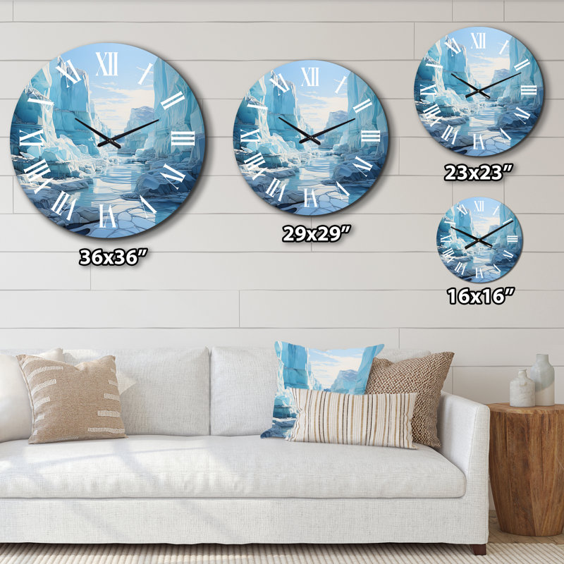 Horloge murale Cyrita - Paysages, Grand
