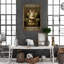 Lapin que je lis des livres - 1 pièce, reproduction d'art graphique sur toile tendue-1266595606
