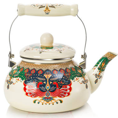 Tivoli Teapot Tea Kettle Orange Water Whistling Teapot Heavy Weight