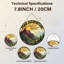 Panneau de vitrail H 7,8 po Mountain Sunrise-1771633556