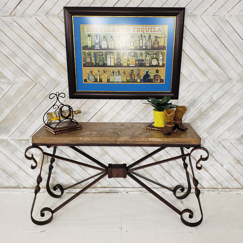 Emilis 24'' W Stone Console Table